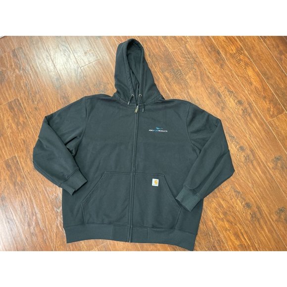 CARHARTT RAIN DEFENDER LOOSE FIT MIDWEIGHT THERMAL-LINED FULL-ZIP SWEATSHIRT SIZ - Picture 1 of 10